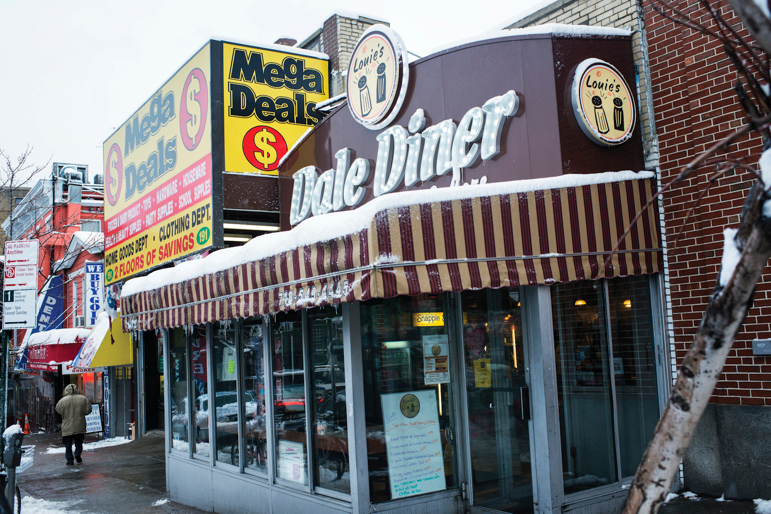 The exterior of Louie's Dale Diner in Kingsbridge on Monday.