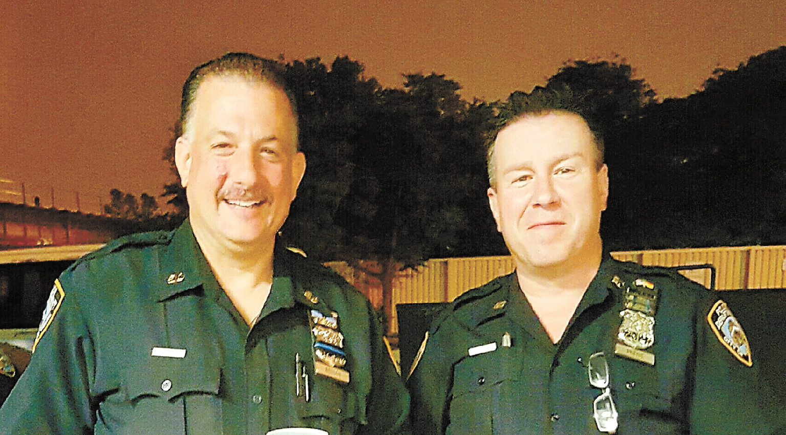 Officers Roland Benson and Kevin Preiss gave a man life-saving CPR last month.