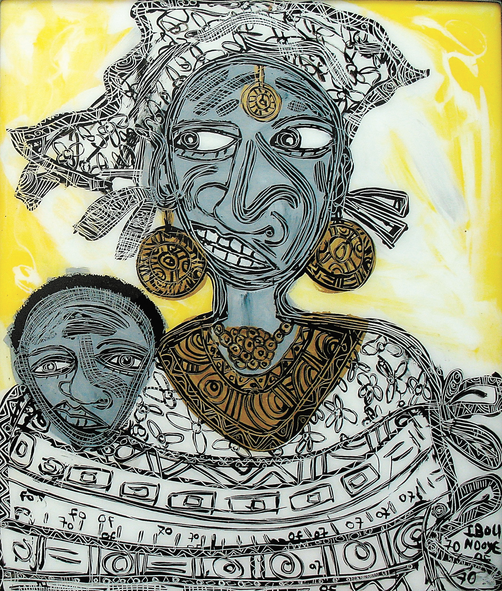 'Traditional African Woman' (2007), by Ibou Ndoye.