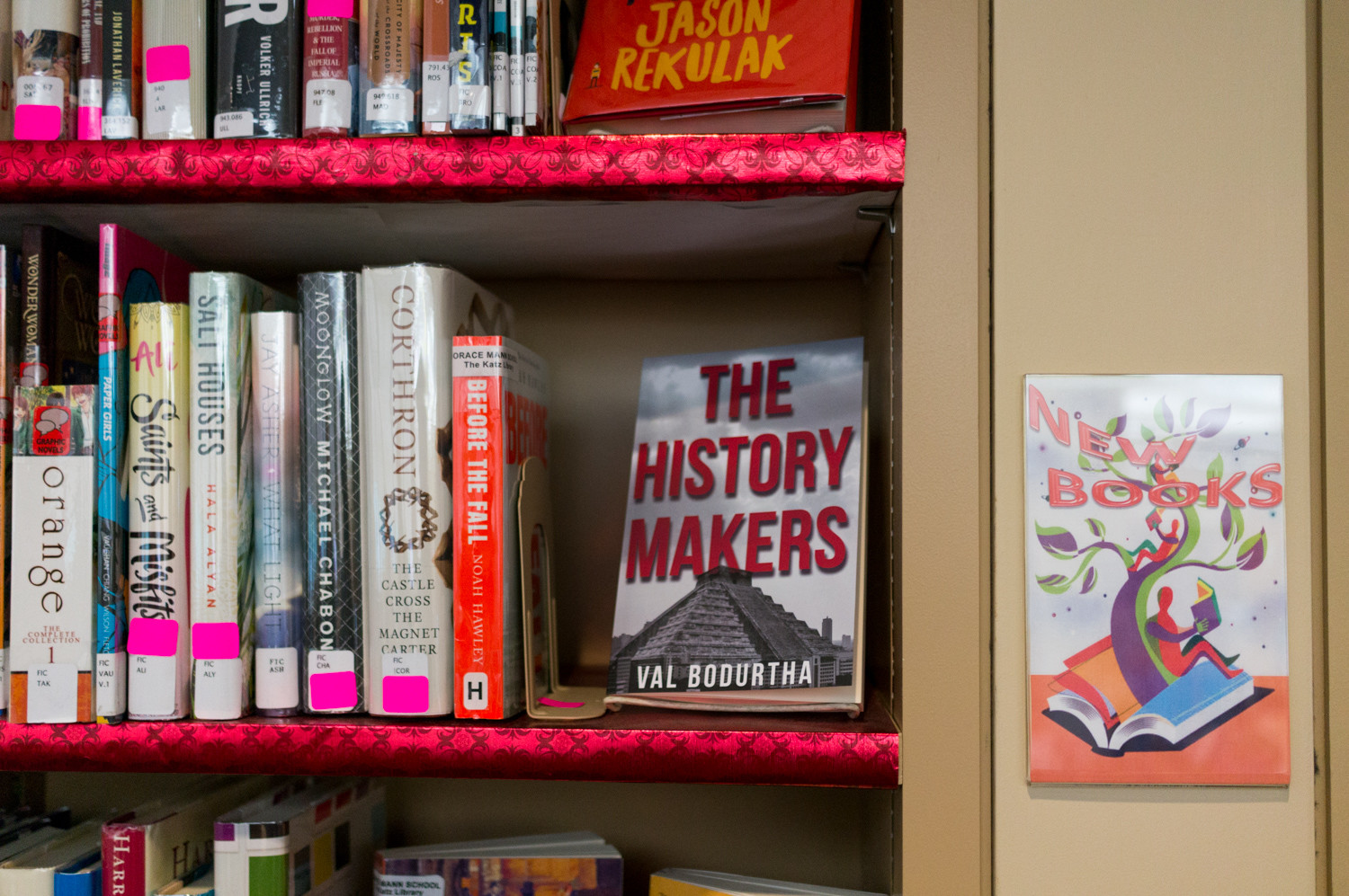 While Val Bodurtha's 'The History Makers' has yet to officially join the catalogue in Horace Mann's library, it will find a home on the new books shelf and later in the sci-fi and fantasy section.