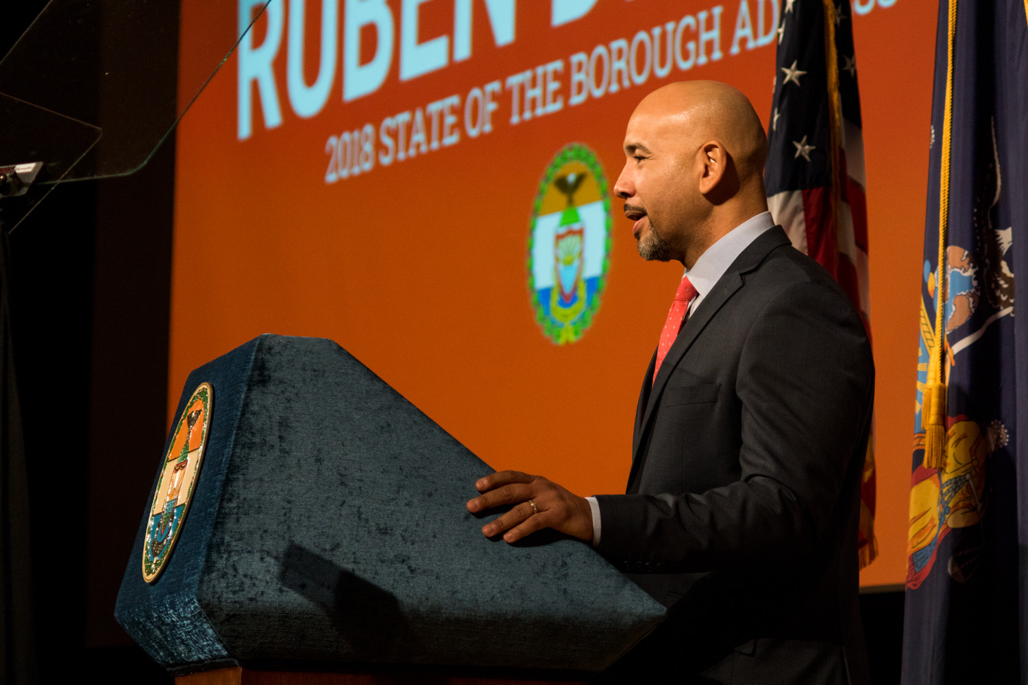 Bronx borough president Ruben Diaz Jr., talks about the strides the borough has made in the last year. One bright spot is the growing economy, with unemployment cut in half, plummeting to 5.5 percent, and more than 110,000 people finding jobs since Diaz took office in 2009.