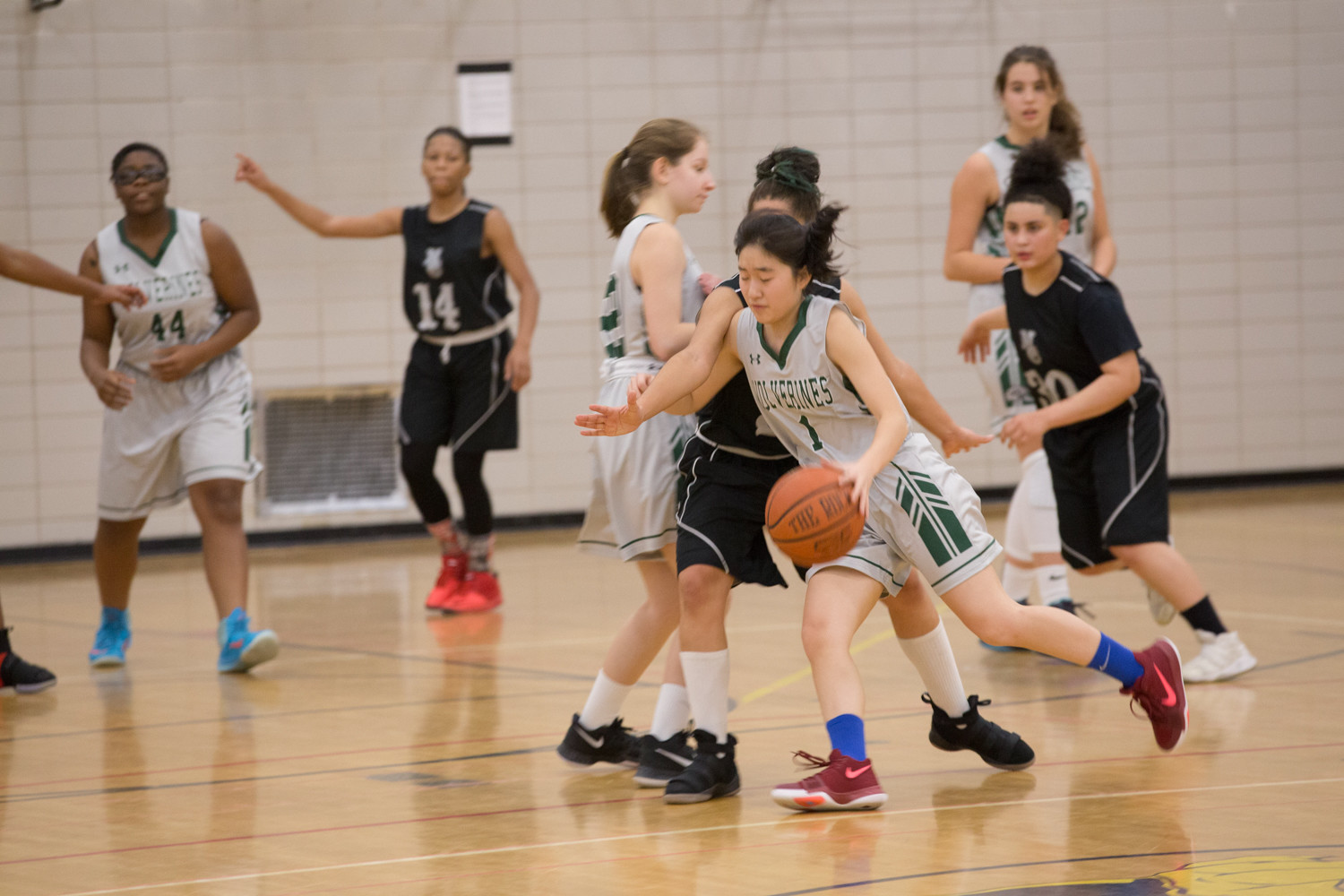 Bronx Science senior guard Michelle Kim watched her career come to an end in the Wolverines’ playoff loss to Brooklyn Community in the PSAL quarterfinals.