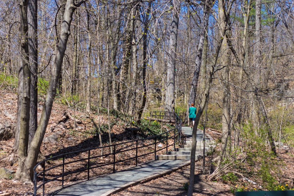 Opened in 1882 and named in 1940, Brust Park features a pathway that connects Manhattan College with Fieldston. Volunteers gathered in the park to revitalize the area last weekend.