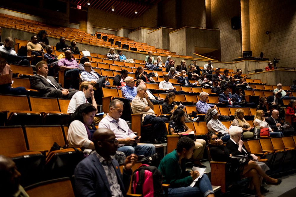 While a public comment session for a review of the city charter did not pack the house at Lehman College’s Lovinger Theater, it did bring together people who sought to introduce a variety of changes, including an elected civilian complaint review board and term limits for community board members.