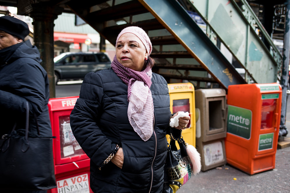 Maria Sanchez — who lives near West 231st Street and Bailey Avenue — believes LinkNYC kiosks would improve the look of what she described as some crumbling corners in Kingsbridge, plus provide technology that could help people get around and make it easier to communicate with each other. She’d welcome installation of the kiosks, even if it meant saying goodbye to some of the area’s last pay phones.