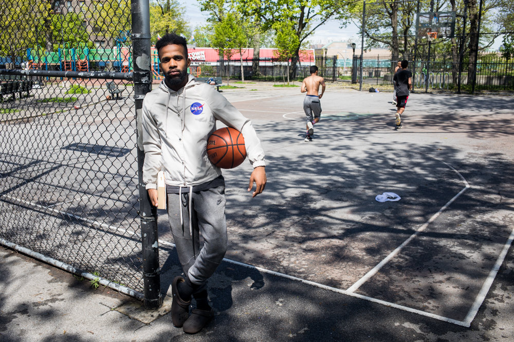 Joel Guerrero has plans to revitalize the basketball courts at Fort Four Park. A Kingsbridge Heights resident of 20 years, Guerrero has seen the highs and lows in his neighborhood, and regards the court as a kind of community center. He and his friends have raised more than $8,000 toward renovating the courts.