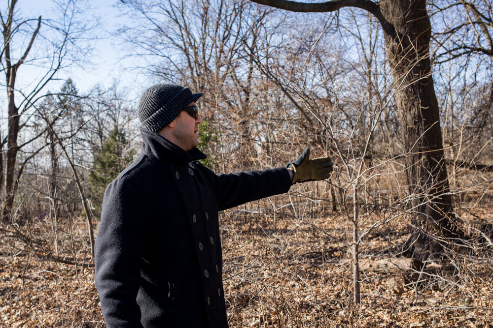 Nick Dembowski, president of the Kingsbridge Historical Society, talks in January about skeletons that were once found along the Putnam Trail, believed to have belonged to African American slaves. Soil scientists using ground-penetrating radar found what they believe is incontrovertible evidence that the remains of enslaved people are still buried under Van Cortlandt Park.