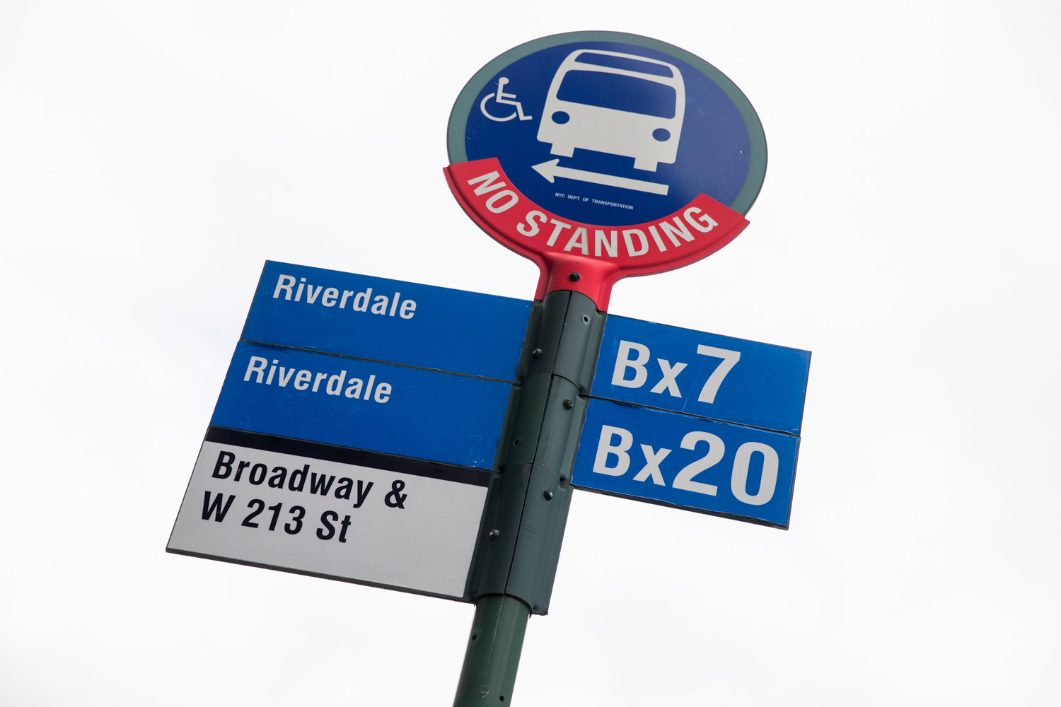 While the proposed changes to the Bx7 bus route are not as drastic as other lines in the borough, the MTA plans to remove 13 stops from the route, including this one at West 213th Street and Broadway.