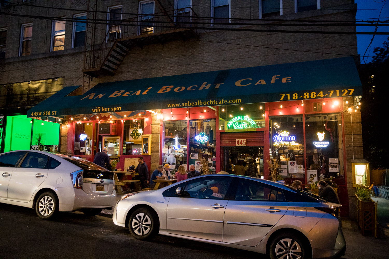 If West 238th Street is known for anything, it is An Beal Bocht Café, a pub with Irish roots catering to the neighborhood with a variety of shows like concerts and open mics.