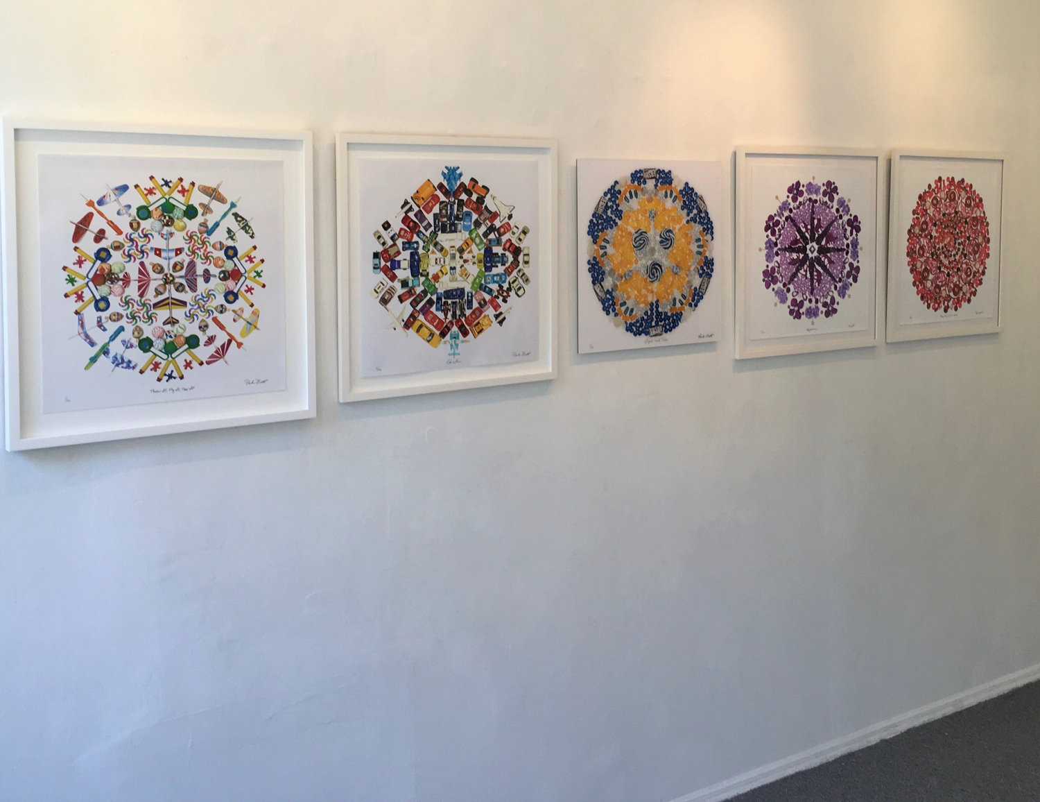 The group exhibition ‘Picture This’ at Elisa Contemporary Art brings together works by various artists, including Paula Brett’s mandalas.