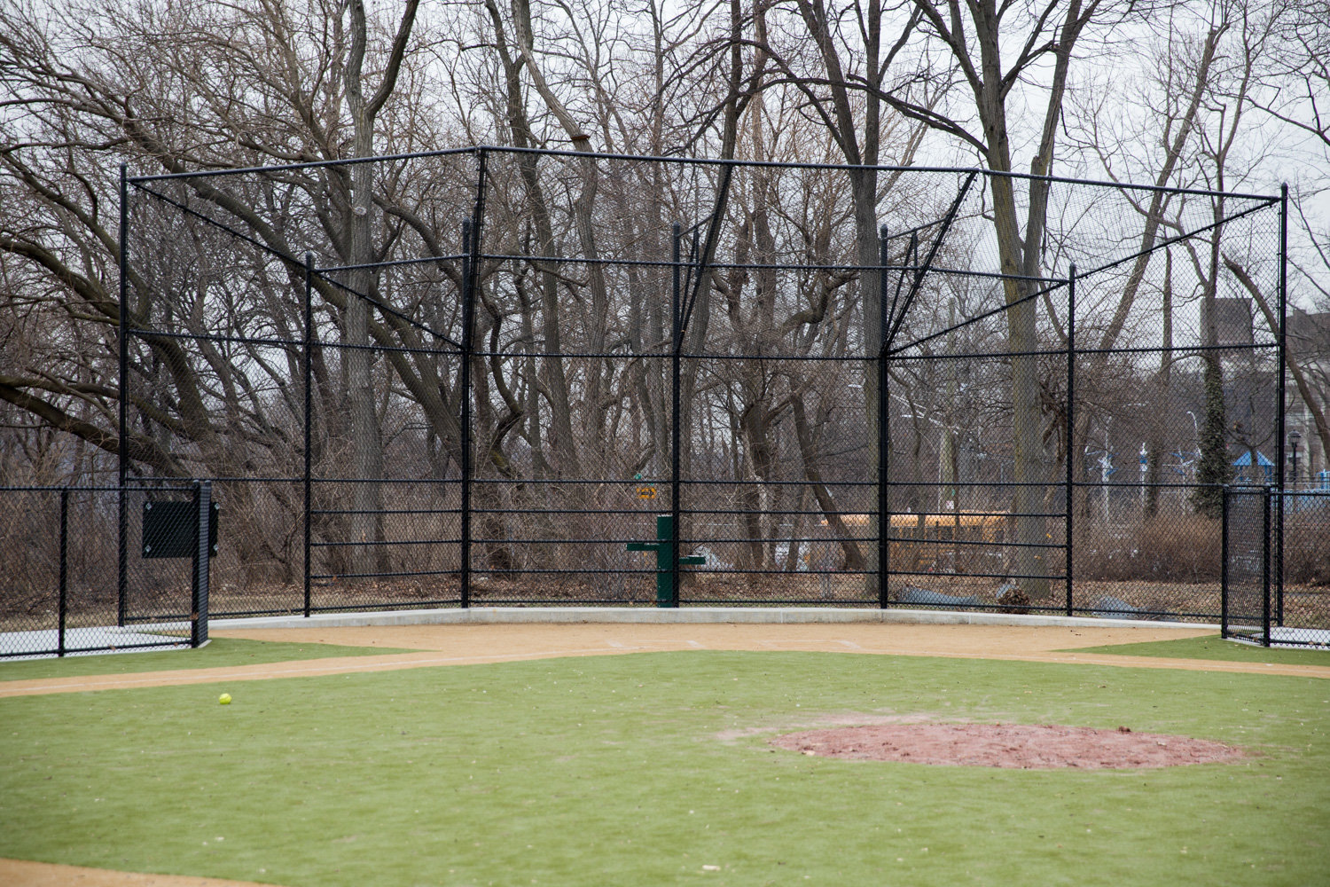 The newly renovated ballfields at Seton Park await opening day. Councilman Andrew Cohen and the state provided more than $1.9 million last year toward the renovation of the park’s ballfields.