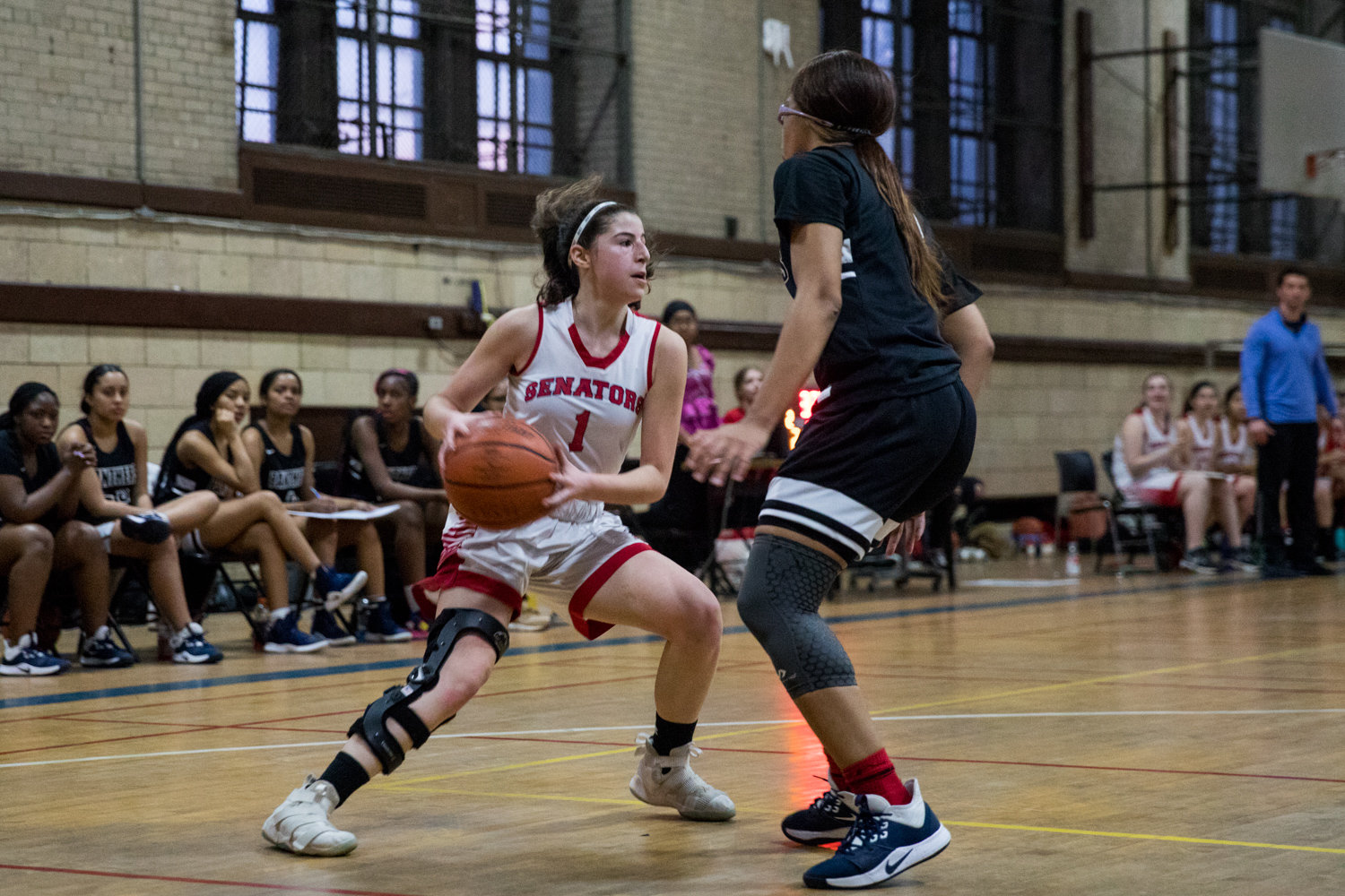 American Studies’ senior guard Jacqui Harari scored 16 points in what turned out to be her final game for the Senators, a 67-55 playoff loss to Achievement First Brooklyn.