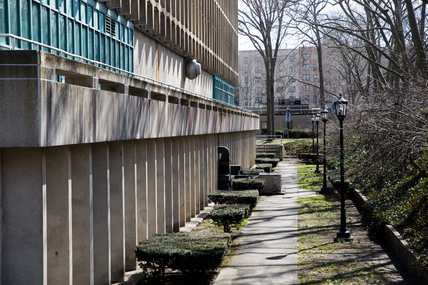 All’s quiet on the Lehman College front after the campus was closed, like all CUNY campuses, March 11 in response to the coronavirus outbreak.
