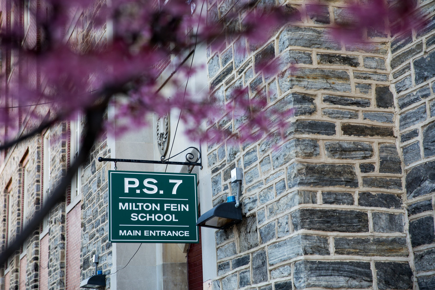 P.S. 7 Milton Fein School is one among many school closures citywide following a press conference by Mayor Bill de Blasio, closures that are expected to last at least until April 20.