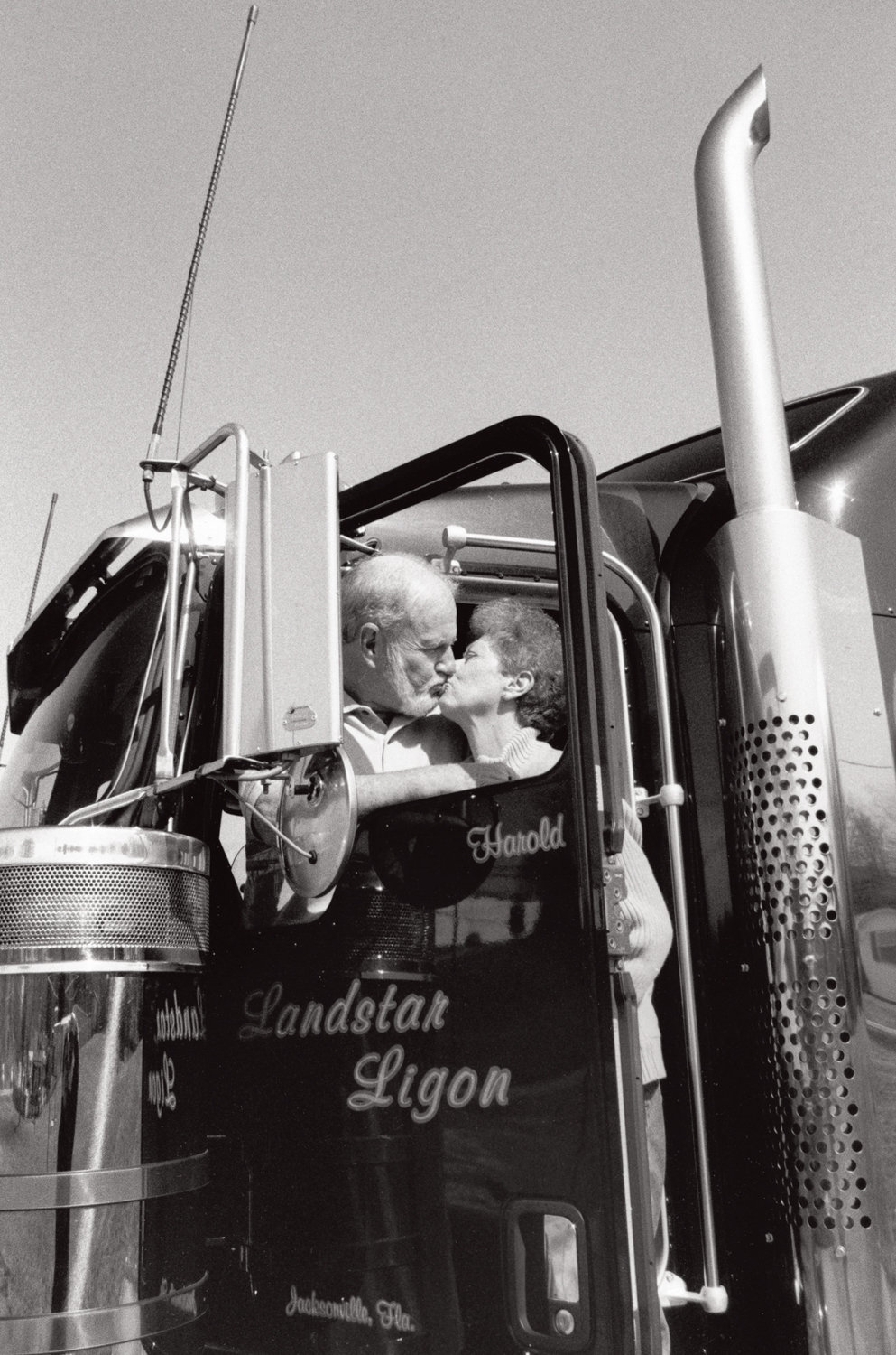 Robert Fass’ photograph of Harold and Helen kissing in the cab of their truck is included in the exhibition ‘As Long As We Both Shall Live,’ originally scheduled to be on display at The Riverdale Y’s Gallery 18 through April.