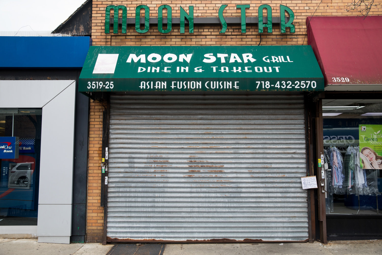 Moon Star is one of several Johnson Avenue eateries that closed as a result of the coronavirus pandemic. Several proposals to help small businesses have been put forward at the state and federal levels, but a concrete plan has yet to be finalized.