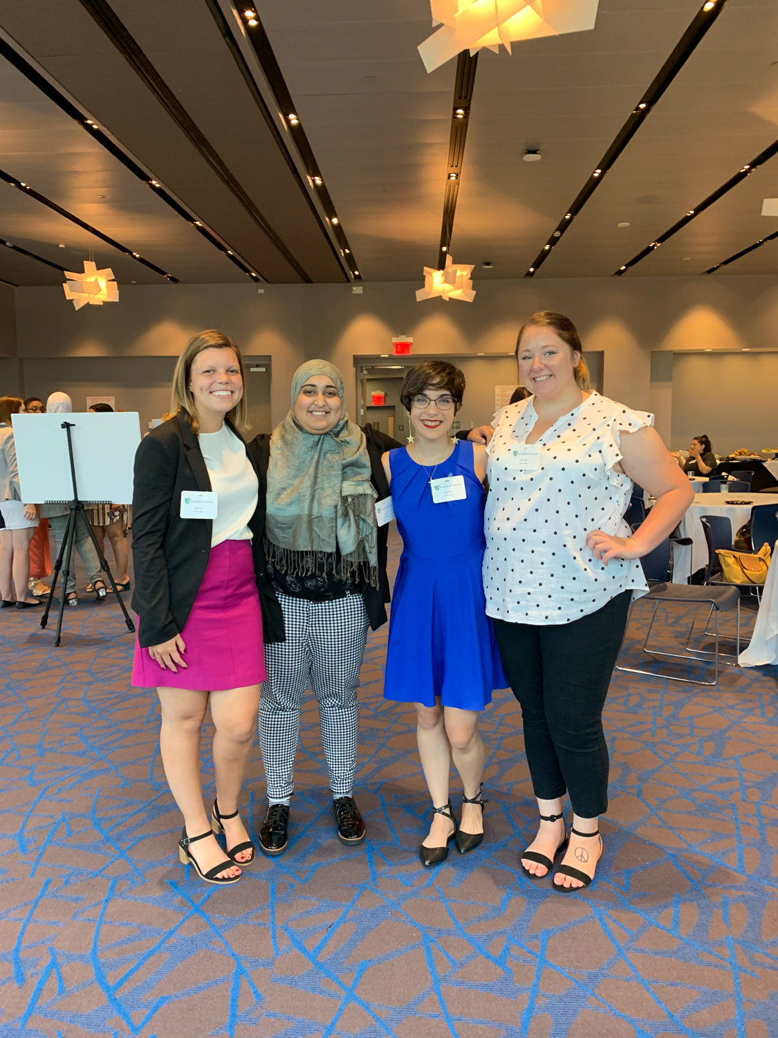 Rose Brennan, center right, participated in the Women Inspiring Successful Enterprise program at Manhattan College, along with August Kissel, left, Rabea Ali and Ireland Twiggs.