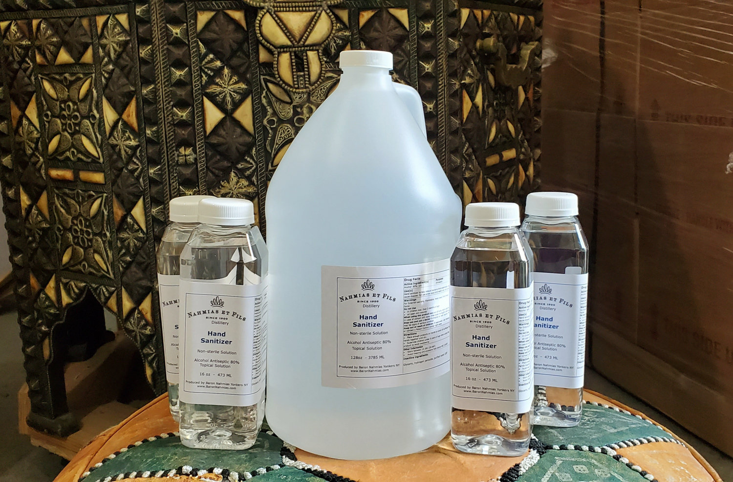 With hand sanitizer hard to come by on store shelves in the wake of the coronavirus pandemic, the Nahmias et Fils Distillery in Yonkers transitioned from producing liquor to hand sanitizer. North Riverdale’s David and Dorit Nahmias own the distillery.