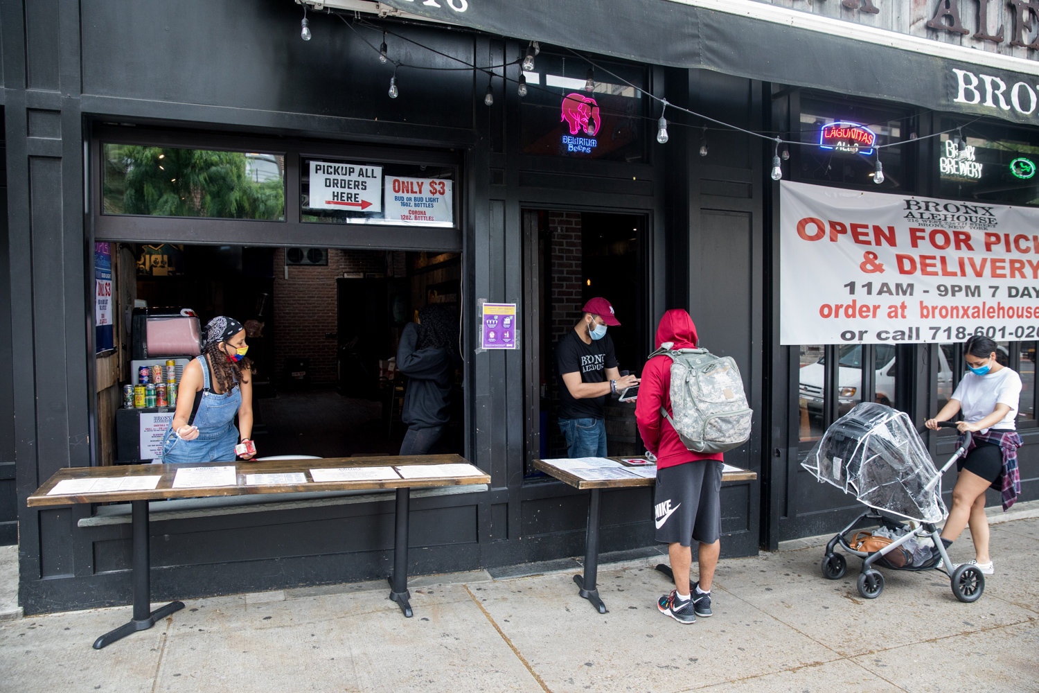 The Bronx Alehouse has adapted its business to curbside pickup and delivery in order to stay open during the coronavirus pandemic.