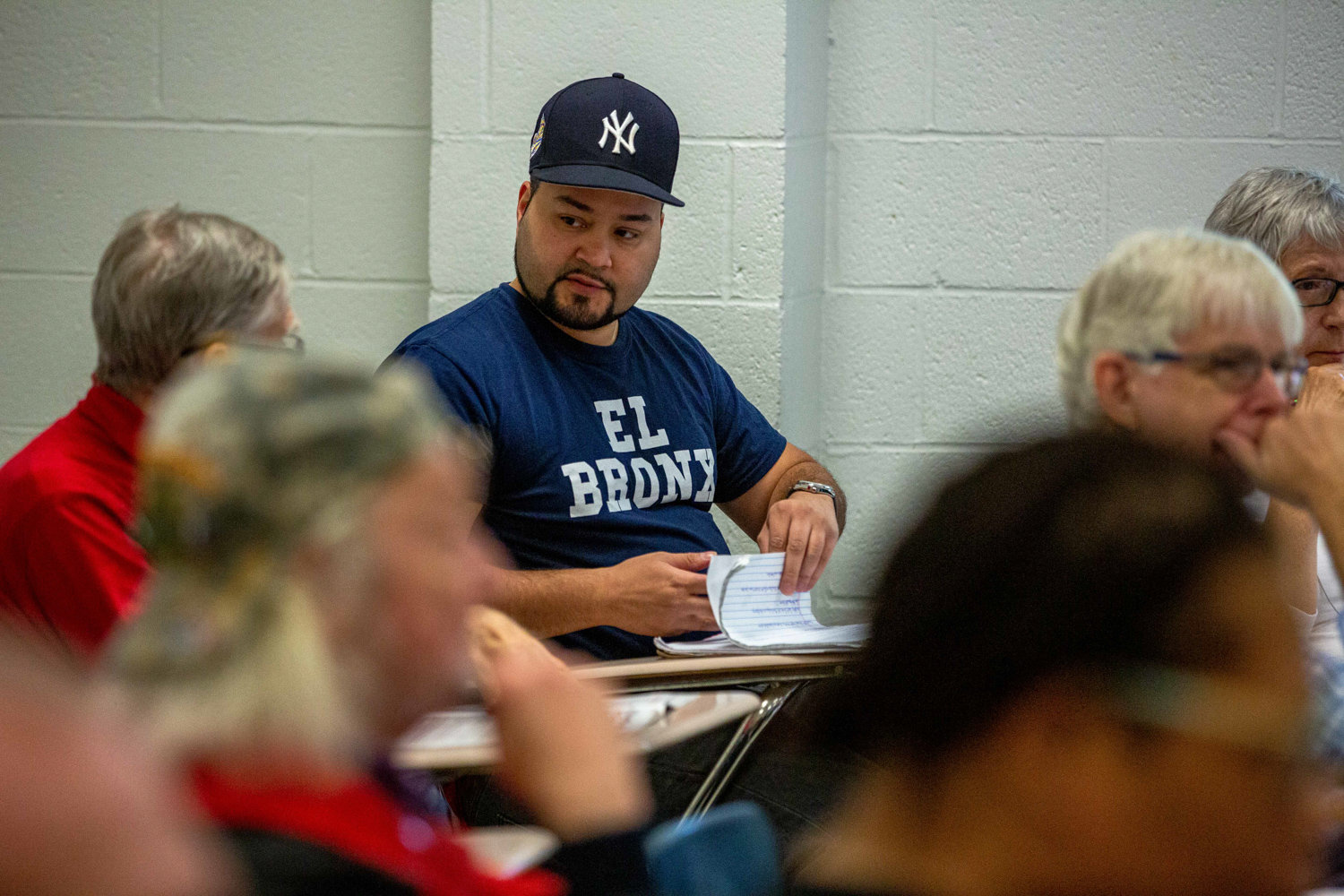 George Diaz Jr., a Norwood resident and member of Bronx Progressives, has made it a point to attend as many community events as possible as part of his campaign to unseat Assemblyman Jeffrey Dinowitz.