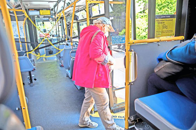 For several months, passengers could only use the rear door to board and exit city buses. But on Aug. 31, front-door boarding — and fare collection — resumed on buses throughout the city.