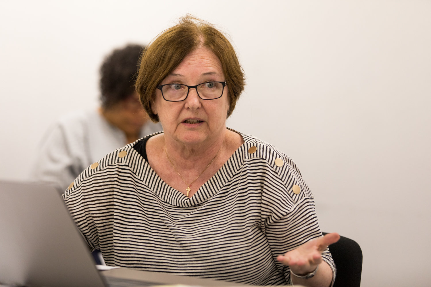 Former Community Board 8 chair Rosemary Ginty fears Stagg Group might bring in another temporary homeless transitional facility, preferring instead to have a 'permanent' one.