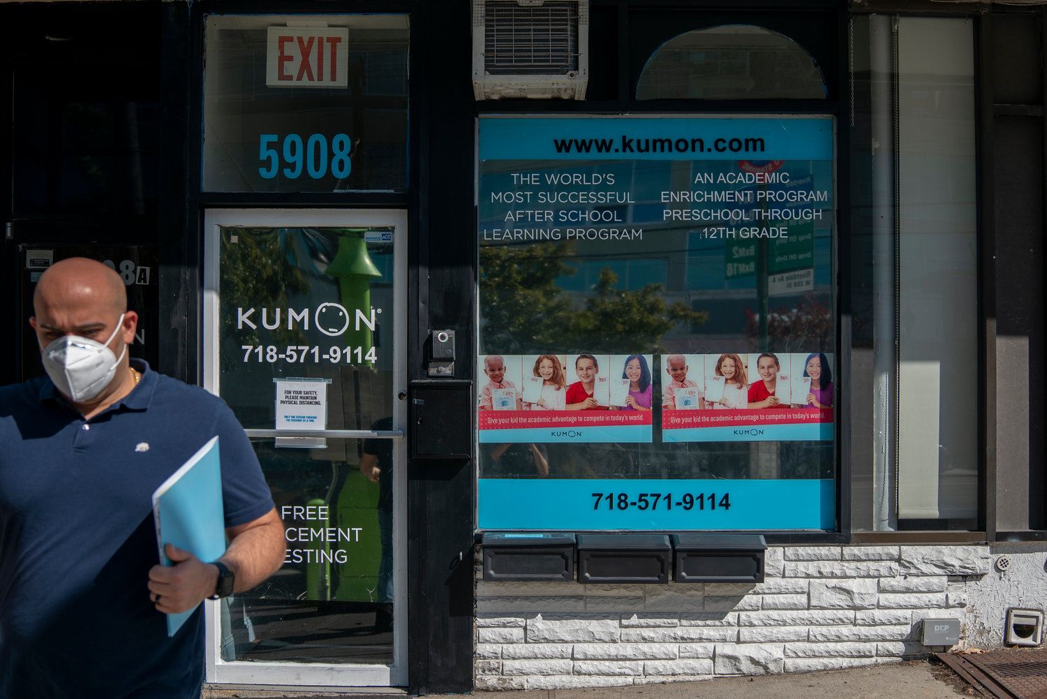 While Mathnasium may have closed, another academic support center on Riverdale Avenue — Kumon — remains open. Kumon moved into smaller digs next door, but it’s actually seeing more scheduled sessions as a result of the challenges of hybrid and remote learning.
