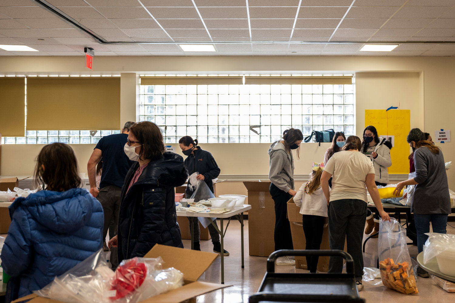Dozens of volunteers sorted some 2,000 pounds of medical supplies at The Riverdale Y on Dr. Martin Luther King Jr. Day. They partnered with Afya Foundation, an organization that rescues surplus medical supplies and donates them to under-resourced communities. During the coronavirus pandemic, Afya has shifted its focus to donating personal protective equipment to Bronx community organizations in need.
