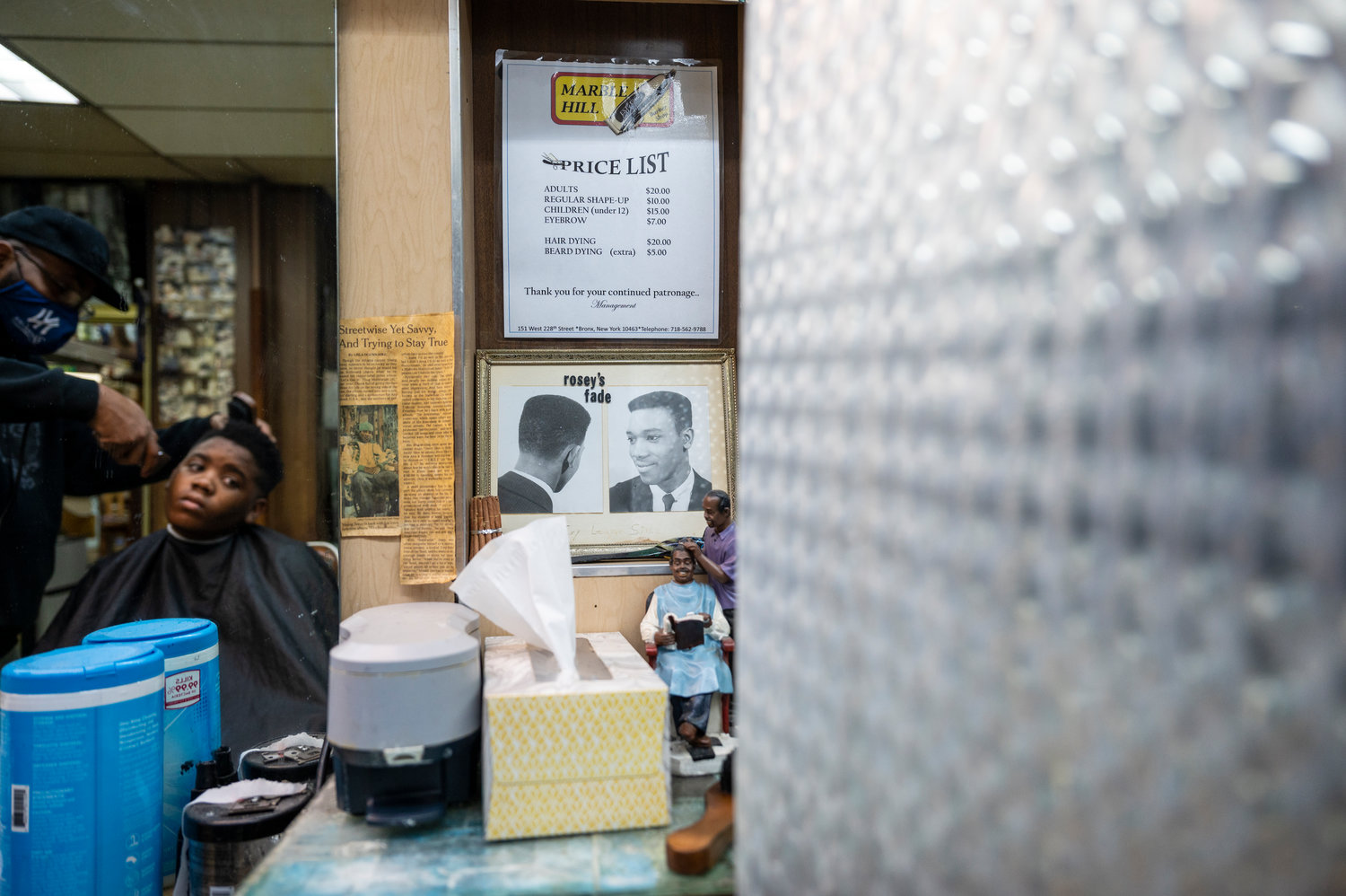 Rosey’s Barber Shop, an informal name for Marble Hill’s International Unisex Salon, has served the northern Manhattan neighborhood for nearly 60 years. Neighbors consider its owner, Roosevelt Spivey, a cherished member of the community. When Rosey’s landlord tried to raise his rent last year, that same community rallied around him, helping him fight to keep his shop.