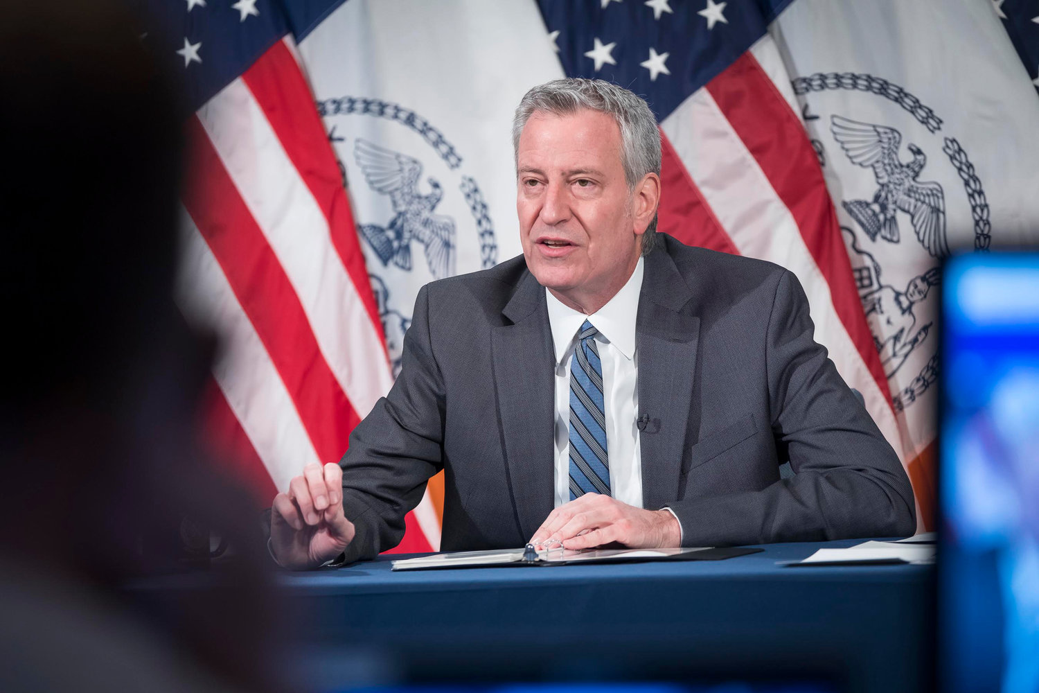 Mayor Bill deBlasio announced high school buildings would reopen March 22. This marks the first time all buildings will be allowed to have in-person classes since a system wide closure in November.