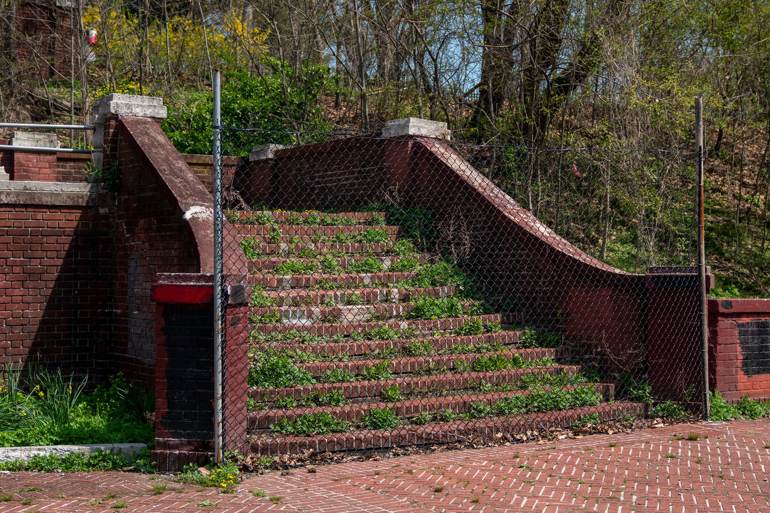 The red steps leading to the Van Cortlandt House were constructed by enslaved people, says Christina Taylor of the Van Cortlandt Park Alliance. Taylor is a part of the Enslaved People Project, which endeavors to draw attention to the contributions enslaved people made on and around the Van Cortlandt homestead.