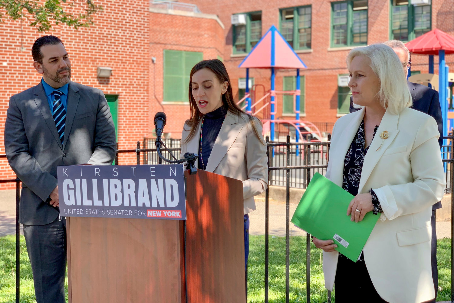 State Sen. Alessandra Biaggi was one of several local electeds who stood in support of the Universal School Meals Program Act. If signed into law, the bill intends to make schools providers of breakfast, lunch and dinner.