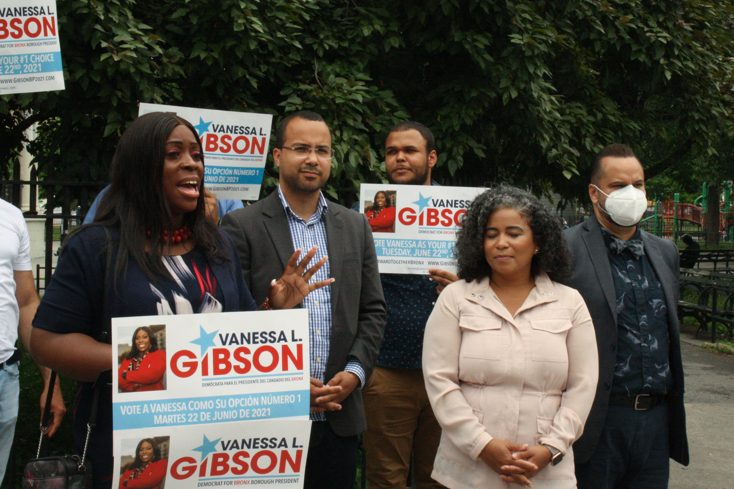 Councilwoman Vanessa Gibson sees improving public school infrastructure as a top priority if she’s elected Bronx borough president in a June 22 Democratic primary. Gibson is running against four other candidates for the seat now held by Ruben Diaz Jr.