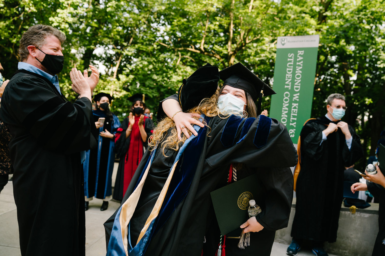 Manhattan College hosted several in-person ceremonies for its Class of 2021 graduates. To comply with social distancing guidelines, eight separate ceremonies took place over the course of three days.