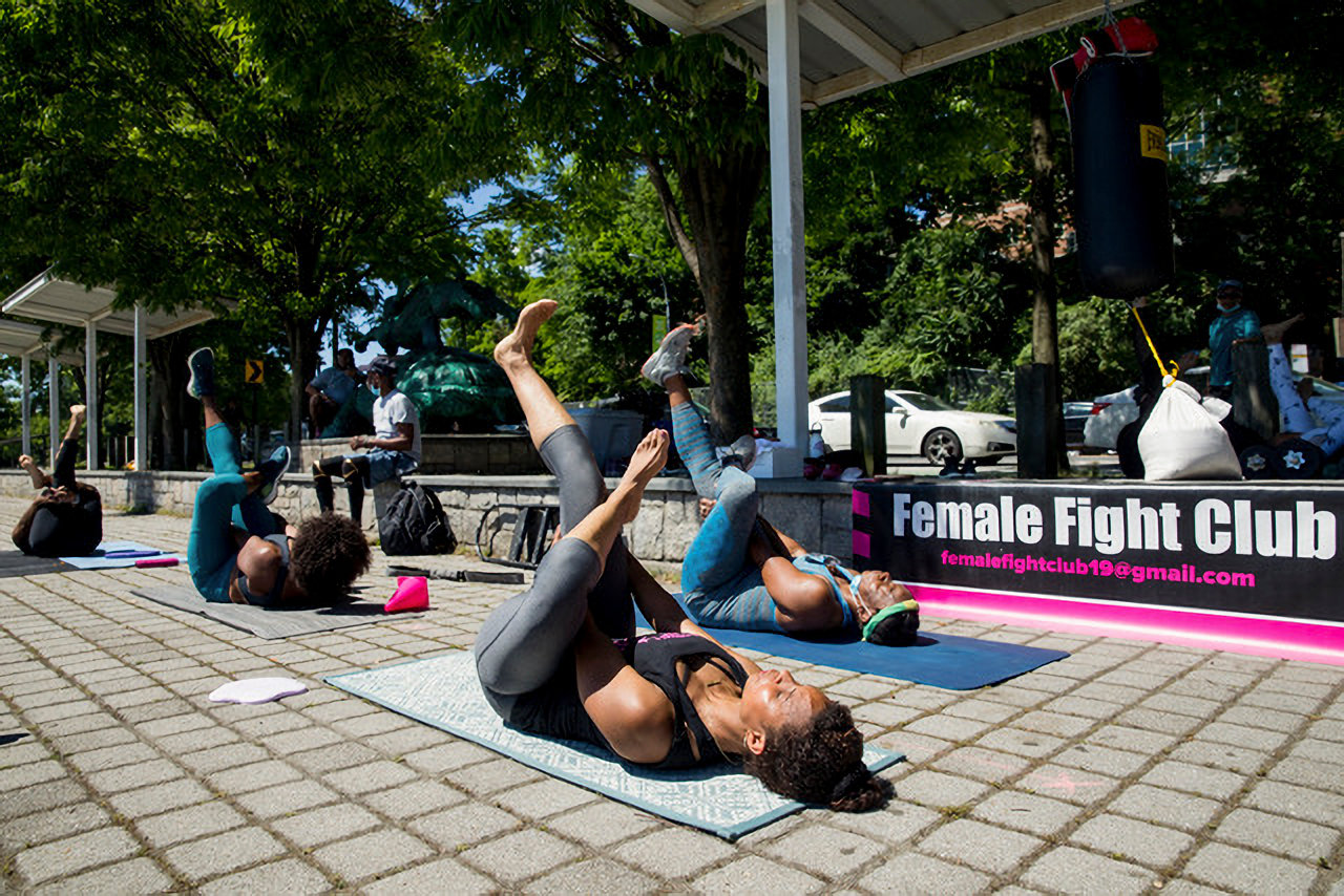 When Joanna Edmondson first started the Female Fight Club exercise group last year, it was based out of Van Cortlandt Park six days a week, rain or shine. But Edmondson found space indoors at 5919 Riverdale Ave., where she’s now up and running since earlier this month.