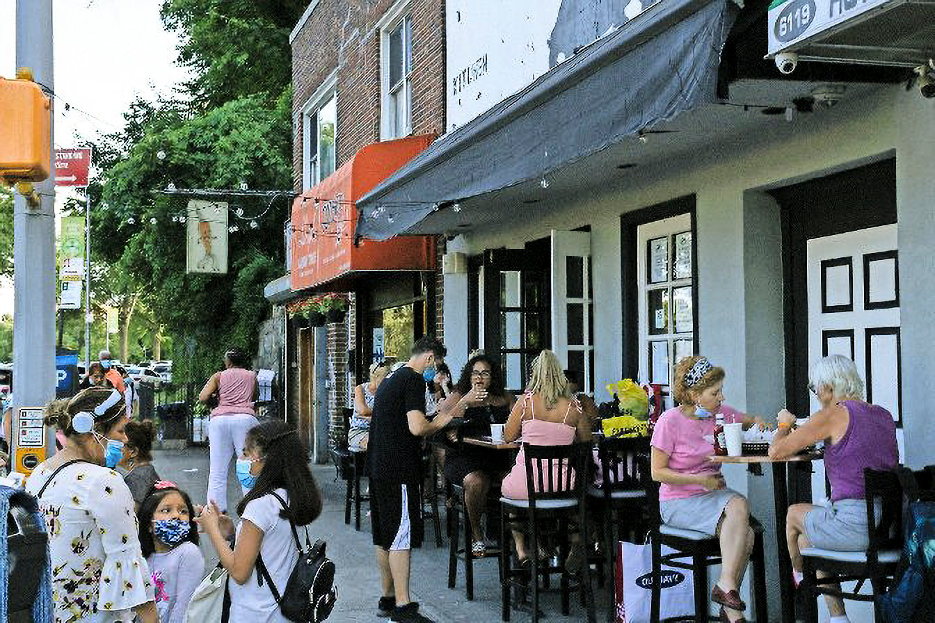 The city’s transportation department is now exploring whether to make outdoor dining a permanent part of the city’s business districts. That’s not as easy as the agency might think, Community Board 8 land use chair Charles Moerdler warns.