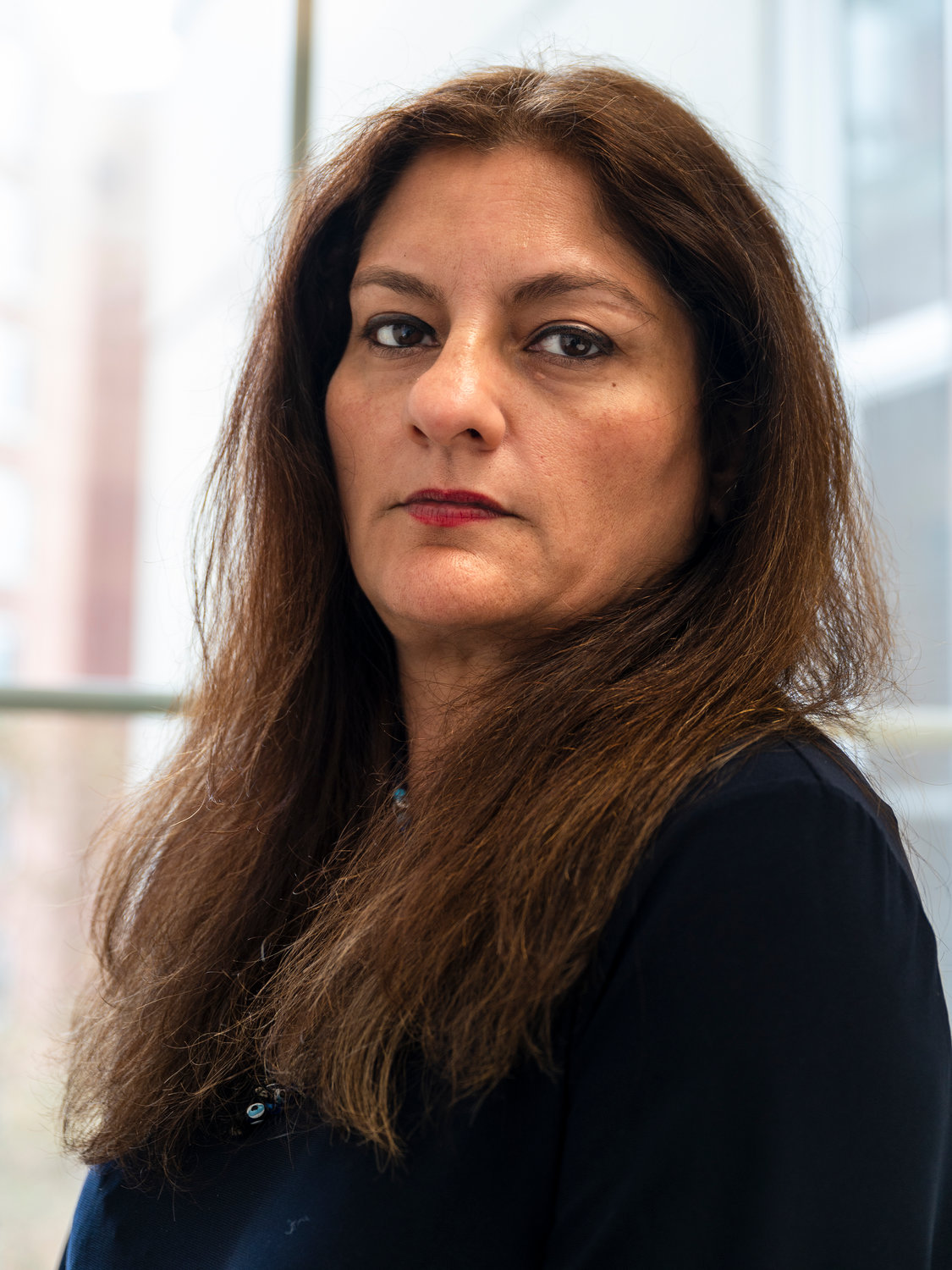 Mehnaz Afridi poses for a portrait at the Holocaust, Genocide and Interfaith Center at Manhattan College which is celebrates it’s 25th anniversary on Oct. 24, 2021.