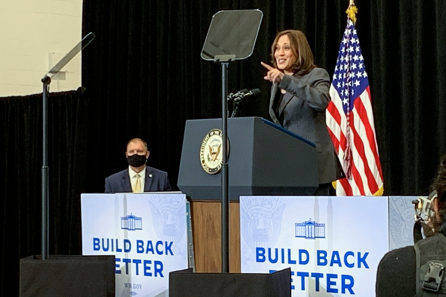 Vice President Kamala Harris refuses to give up on the Biden administration’s Build Back Better infrastructure plan, visiting the Northeast Bronx YMCA in Edenwald last week in the heart of The Squad territory. Yet Squad congress members Jamaal Bowman and Alexandria Ocasio-Cortez say they back the bill package — and blame U.S. Sens. Joe Manchin III and Kyrsten Sinema for any threats jeopardizing it.