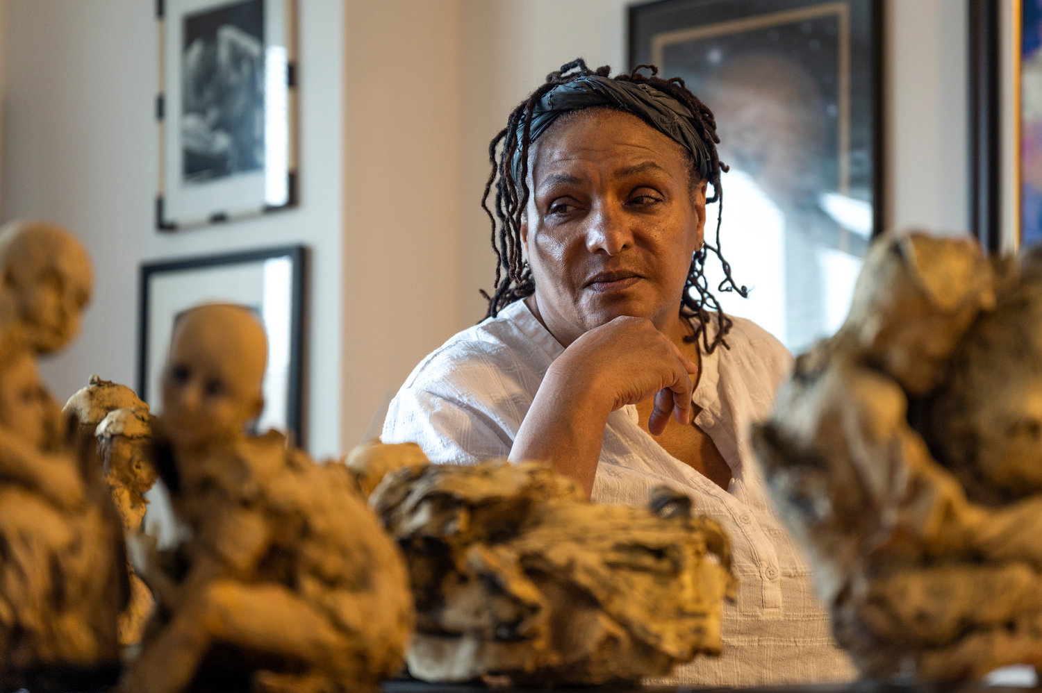 Artist Gloria Nixon-Crouch was influenced by the explosion of the creativity from the 1960s through the ‘90s. As a teenager, Nixon-Crouch found herself at the epicenter of the artistic movement — Greenwich Village. Her sculptures are all made of clay, and have been exhibited in various venues throughout the United States, including with Iona College in New Rochelle.