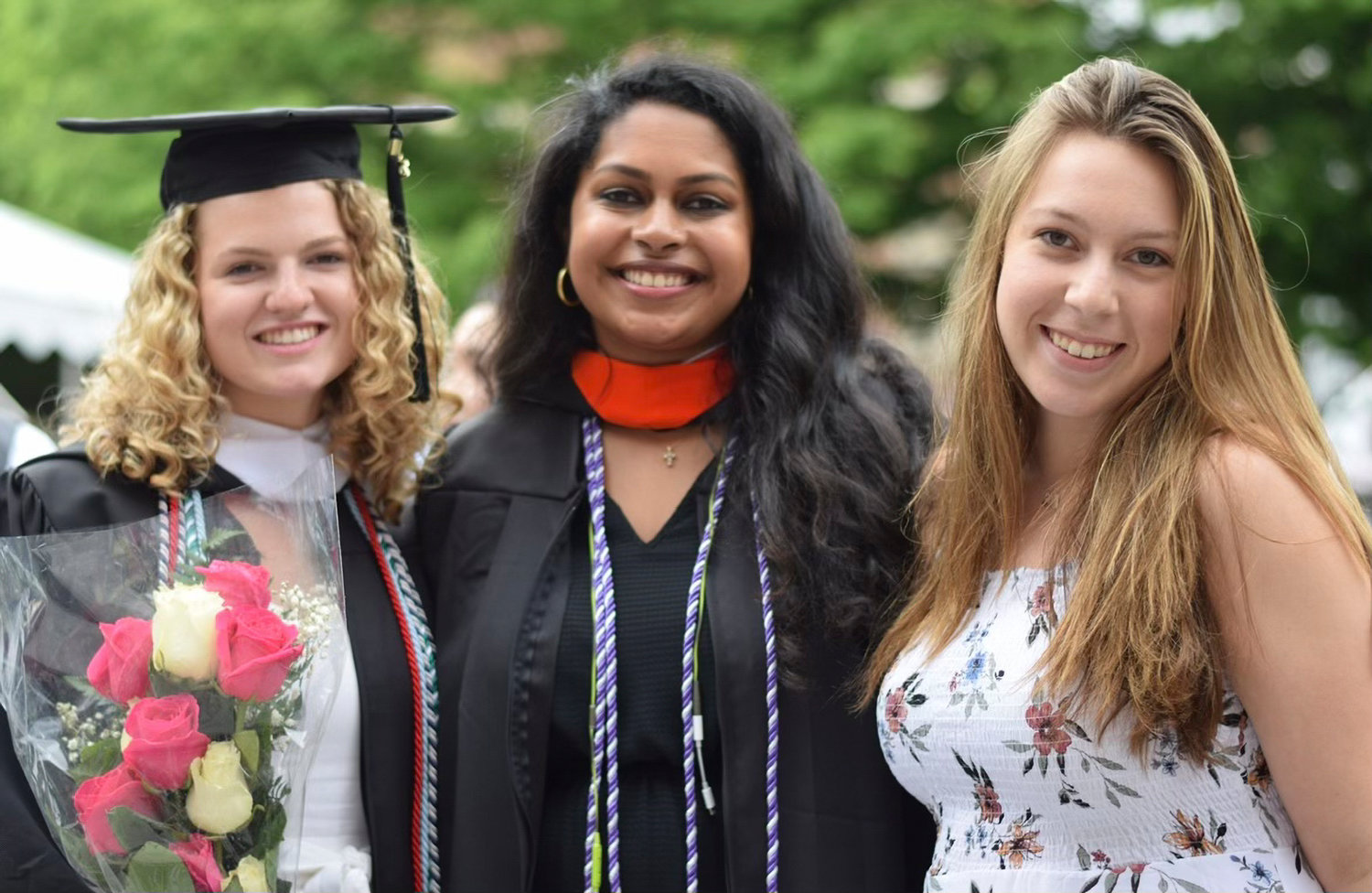 Sydney Waitt, far right, is one of a number of students with concerns about traveling to the Meadowland Exposition Center in New Jersey for Manhattan College’s graduation. Being immuno-compromised, she can’t say she's not worried to share indoor space among people who may not be vaccinated.