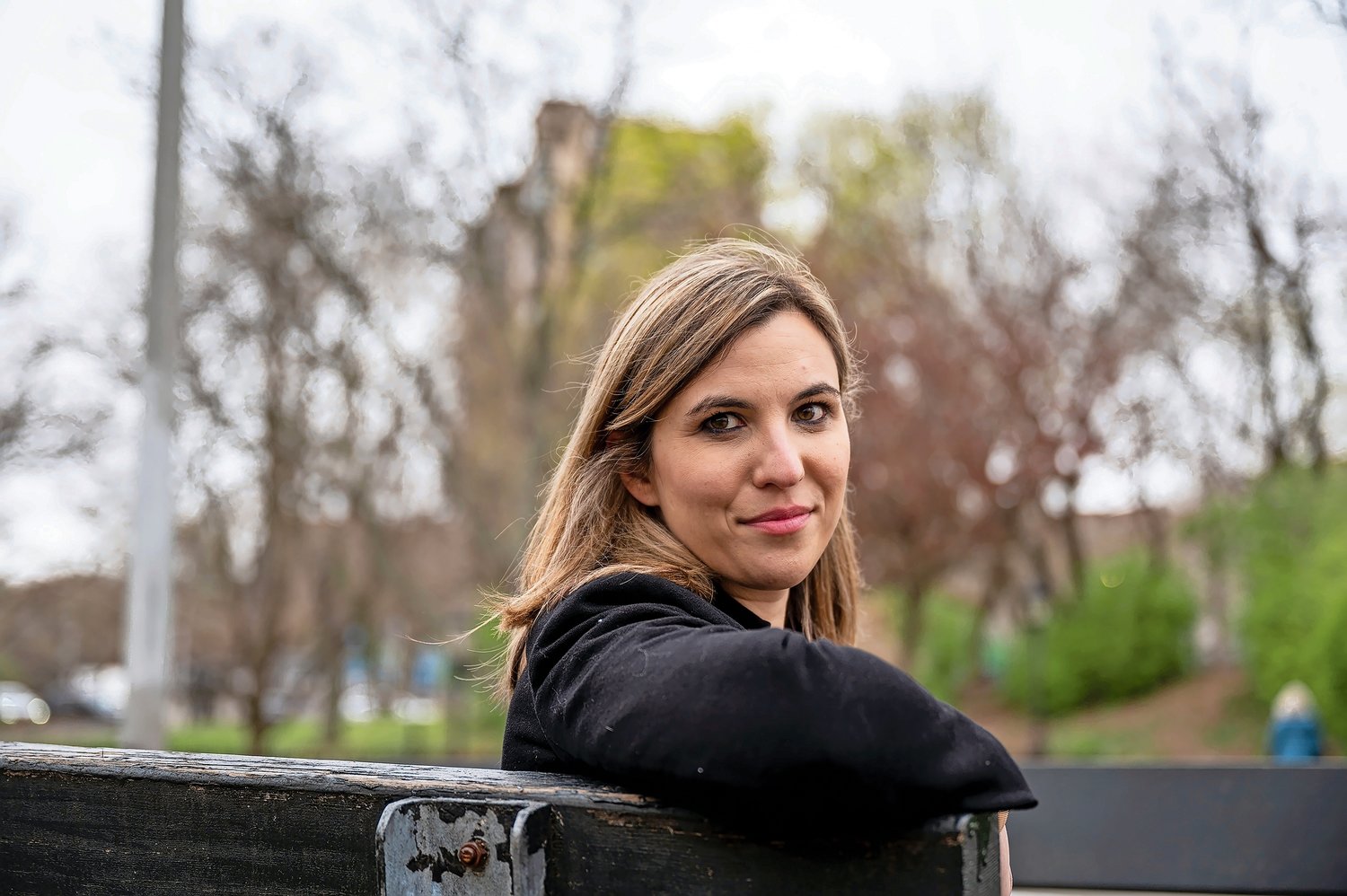 Morgan Evers, who was elected a state committee members, shown in Seton Park on April 18, 2022.