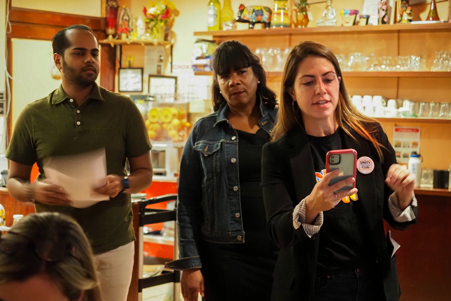 Ramdat Singh, Danielle Guggenheim and Abigail Martin all gave speeches at the Unity Democratic Club’s first meeting in late October. There the club ratified its bylaws, which welcomes any registered Democrat with an interest in the northwest Bronx.