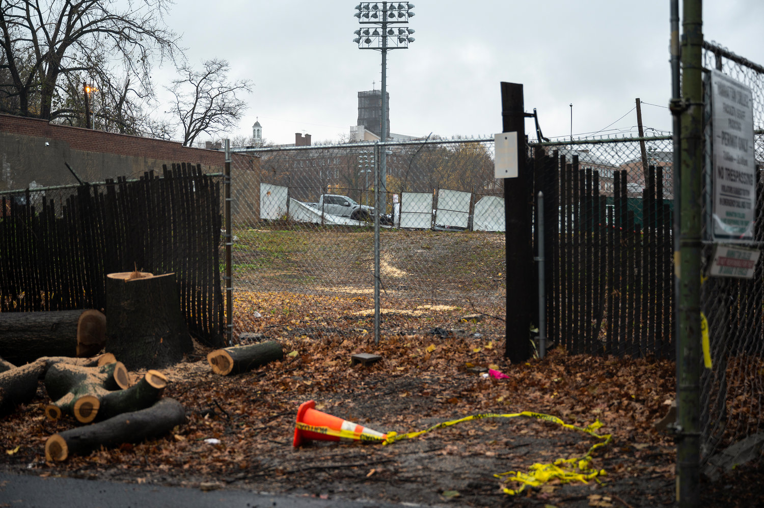 The vacant lot across Manhattan College School of Engineering on Wednesday, Nov. 30.