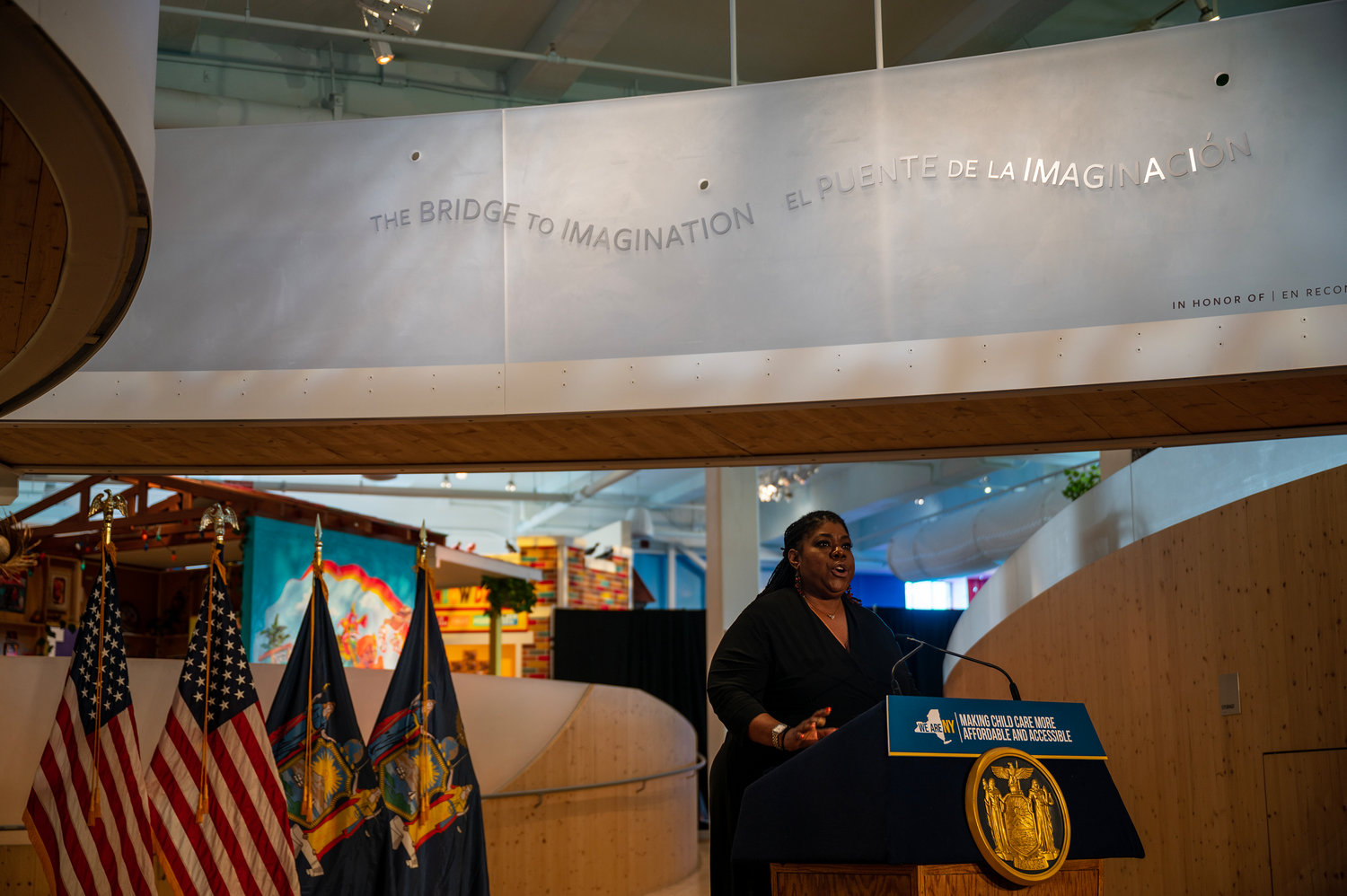 Wanda Carter, COO for Highbridge Advisory Council, joined Gov. Kathy Hochul and other Bronx leadership at the Bronx Children’s Museum on Jan. 11.
