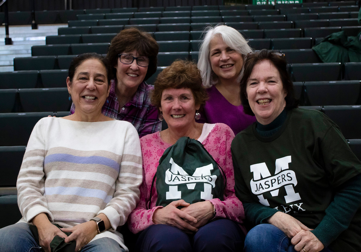 Rachelle Carforo, Lisa Toscano and Joanie McCrystal were among the six players from the 1978 Hudson Valley Conference Jasper championship team who were at Draddy Gymnasium for the Title IX celebration last weekend.