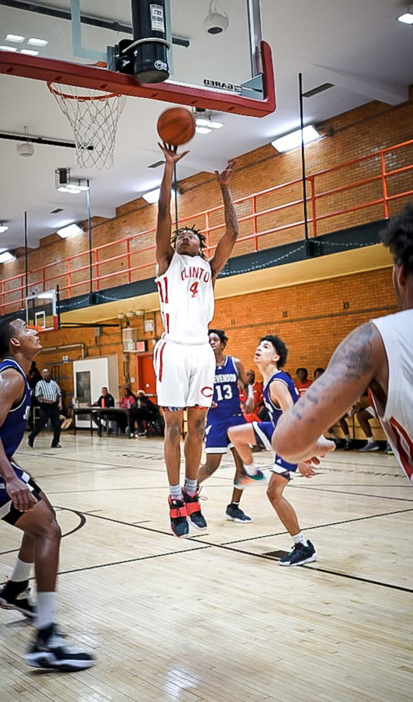 DeWitt Clinton High School Senior guard Jason Coachman takes a jumper against Stevenson High School in the first round of the Bronx Boro tournament last month. It has been the lone loss for the Governors, who now head to the city championships.