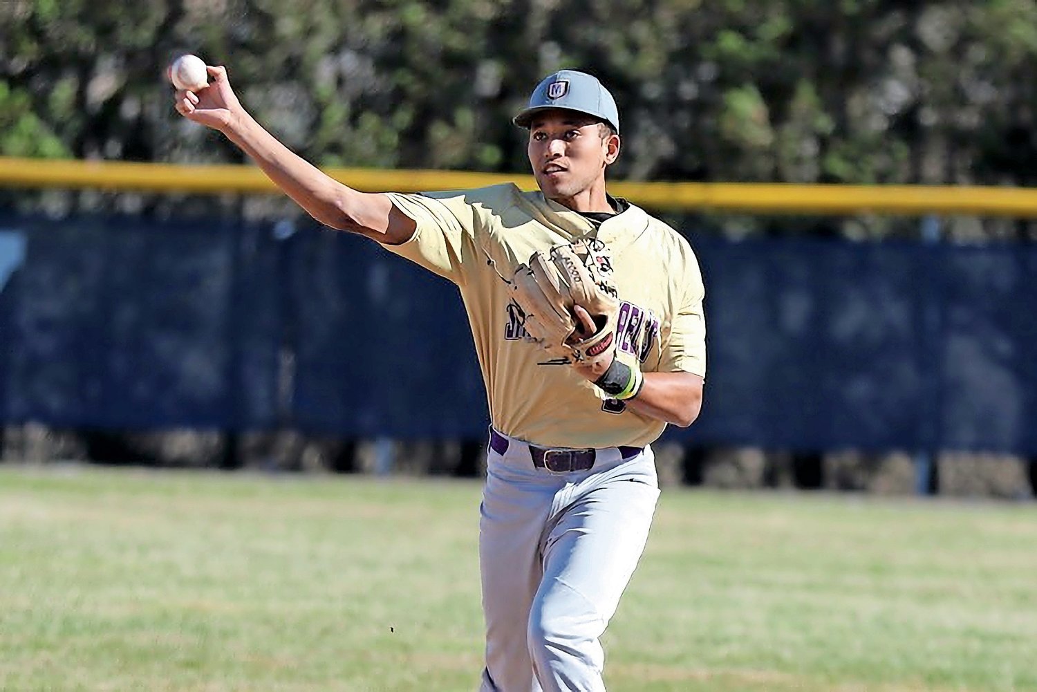 Ulysses Luciano, a Riverdale/Kingsbridge Academy alumnus, makes a play at second based during Saint Michael’s College’s loss to 15th ranked Franklin Pierce University last weekend. Luciano leads the team in hits with 12 so far early in the season.