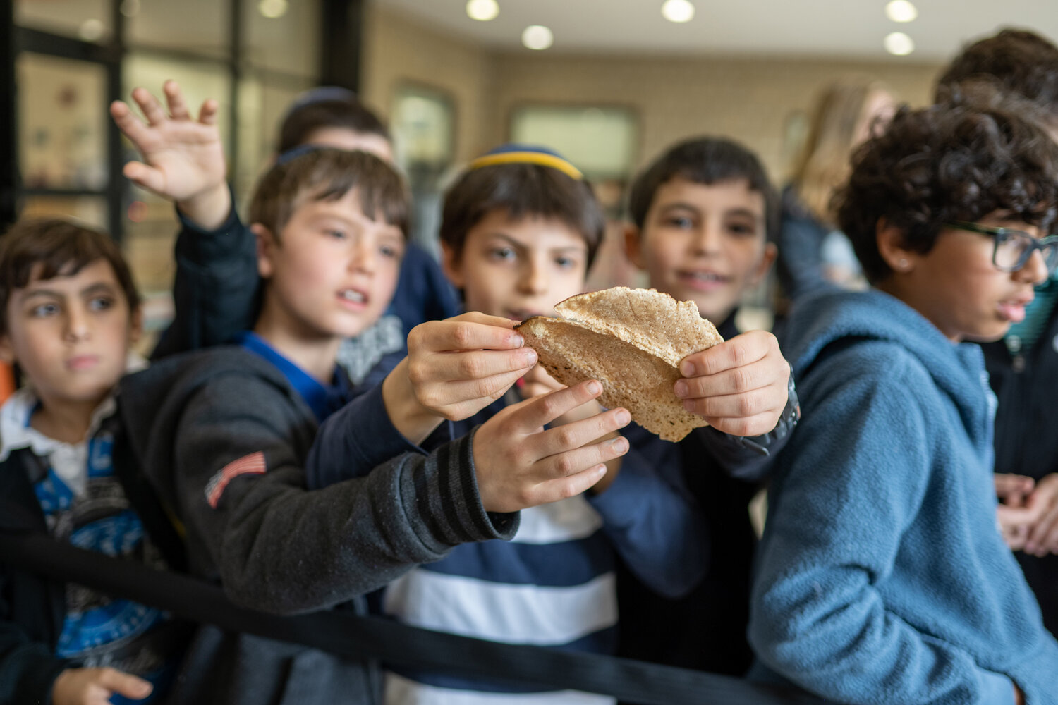 Salanter Akiba Riverdale Academy prepares for the Jewish holiday, known as Passover recently with a hand-made 18-minute shmurah matzah bake in their matzah factory. The matzah was to be used during the holiday.