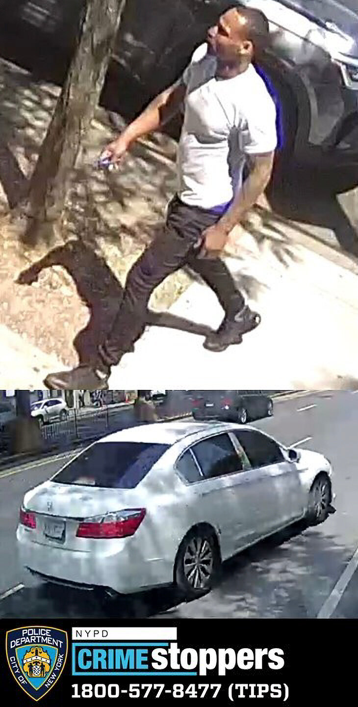 The NYPD is asking for help in identifying the man in this picture who they say slammed a 63-year-old woman to the ground and stole her purse. The robber fled northbound on Broadway in a white Honda Accord.The woman’s stolen purse contained her cell phone, credit and debit cards and about $80 in cash.The woman received minor injuries and was seen by EMS but did not require further medical attention. Anyone with information regarding the robbery  is asked to call the NYPD’s Crime Stoppers Hotline at (800) 577-8477.