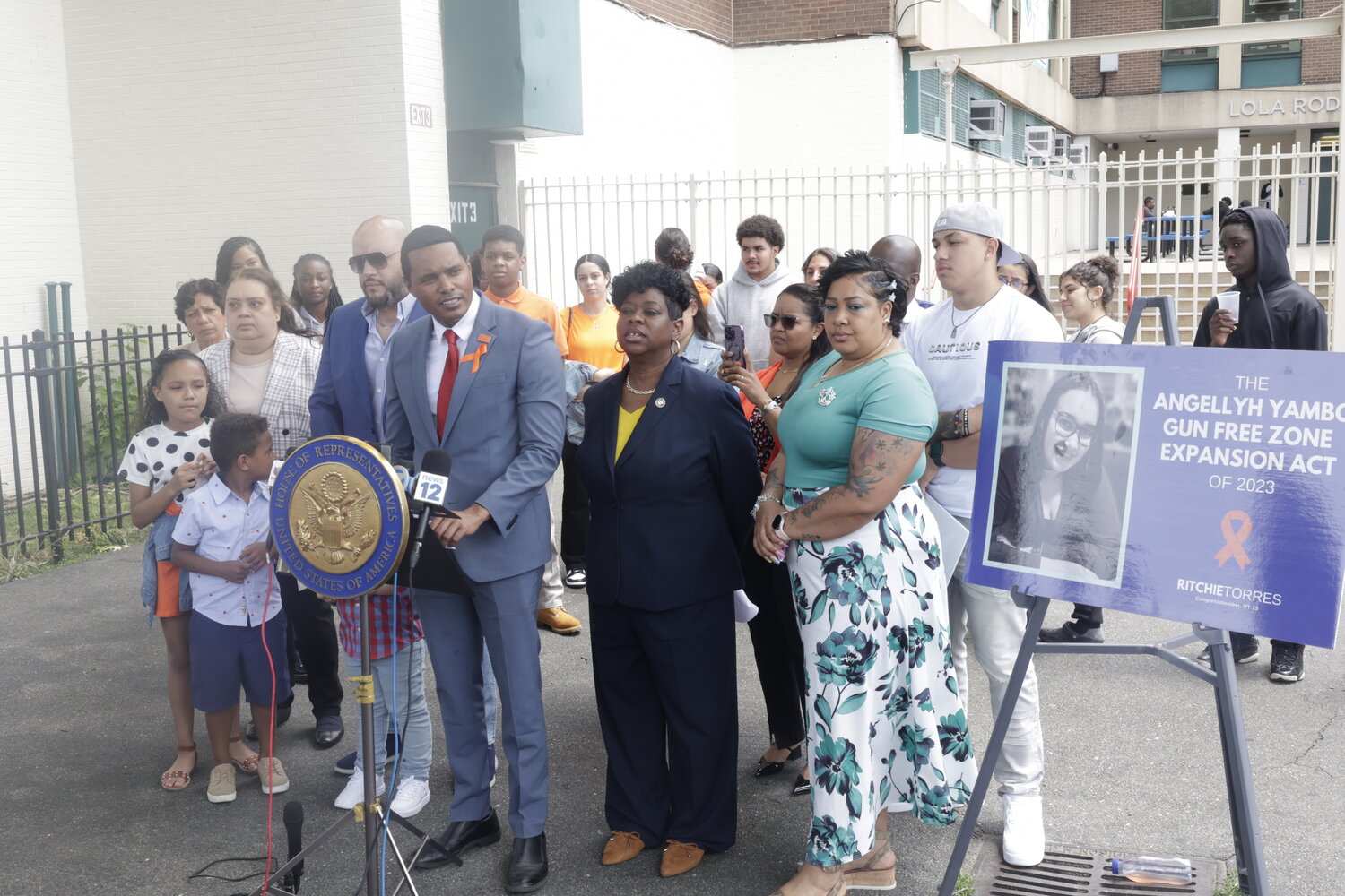 U.S. Rep. Ritchie Torres has filed the Angellyh Yambo Gun Free Zone Expansion Act of 2023, making the announcement in front of the school where the teen was gunned down. The bill is intended to ban ghost guns, while also expanding gun-free zones.